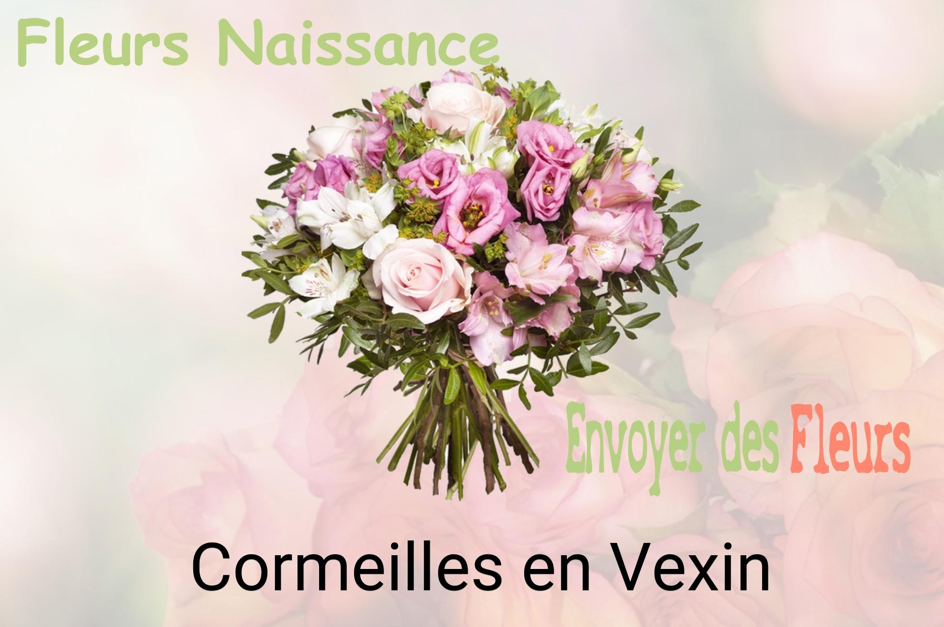 Bouquet de fleurs de naissance livré à Cormeilles-en-Vexin