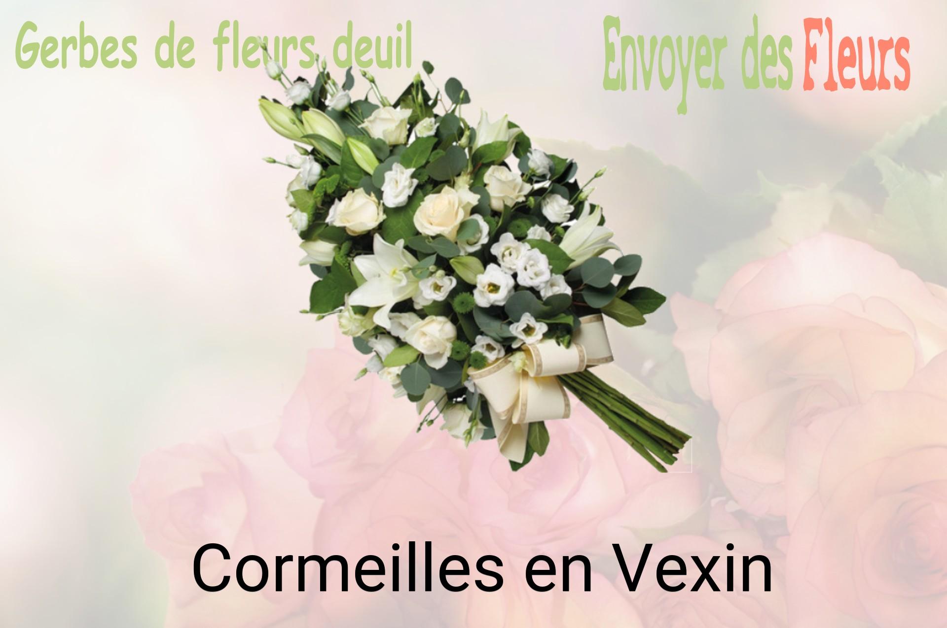 Gerbe de fleurs de deuil livrée à Cormeilles-en-Vexin